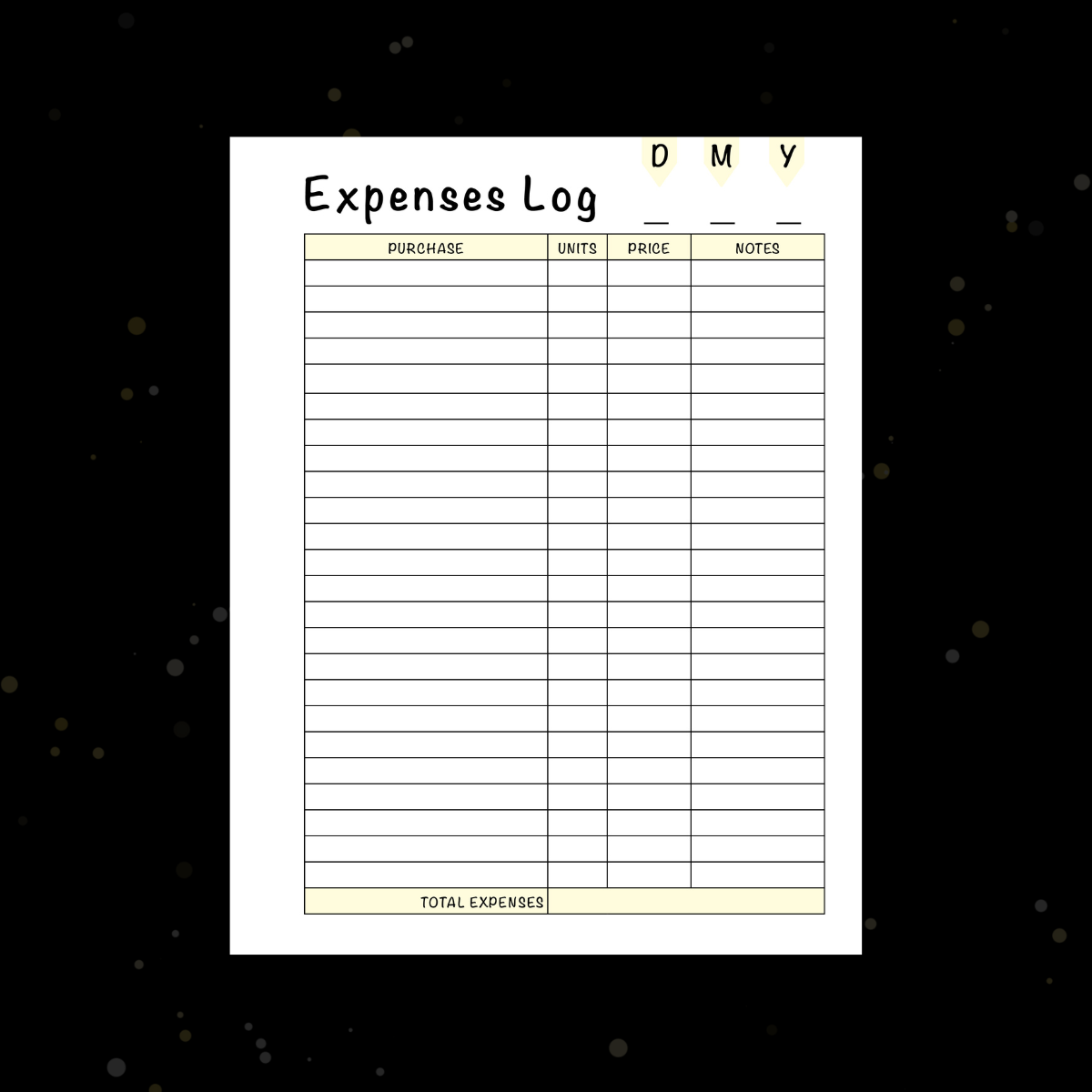 Expense Log